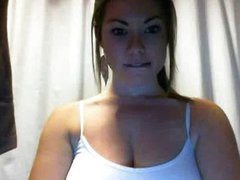 Busty Pleasing Herself By Webcam